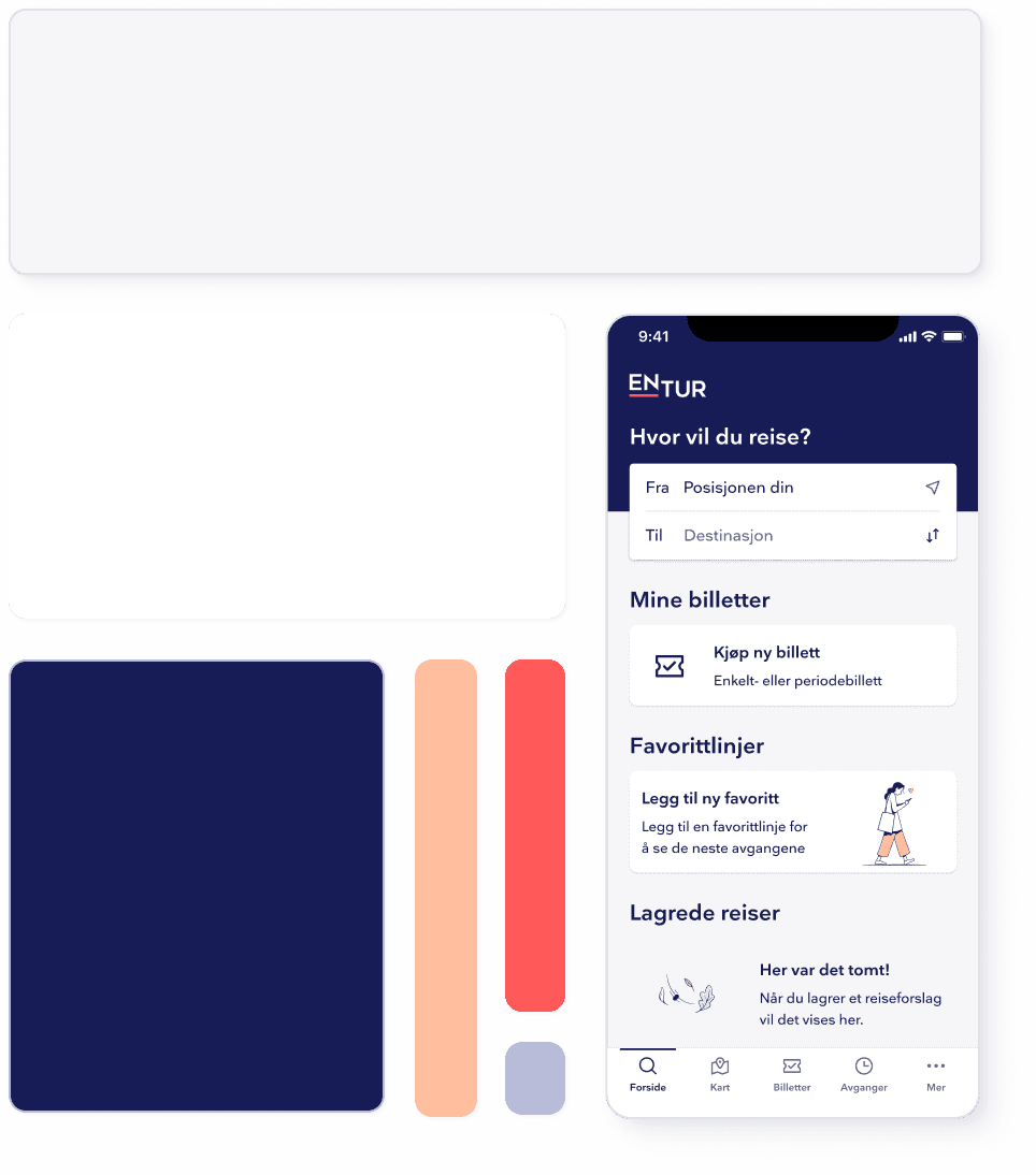 Viser eksempel på vekting på mobil